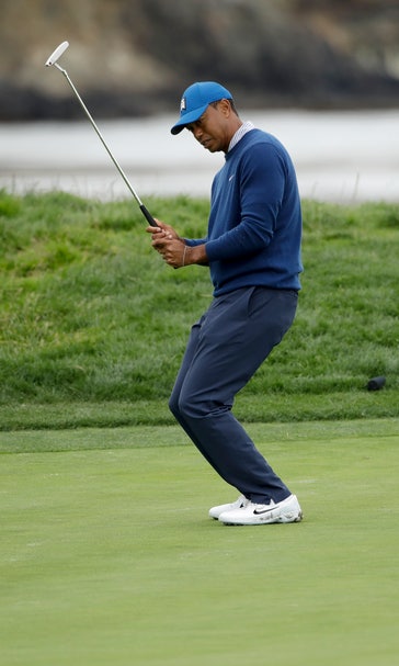 Column: Woods struggles to recapture magic at Pebble Beach